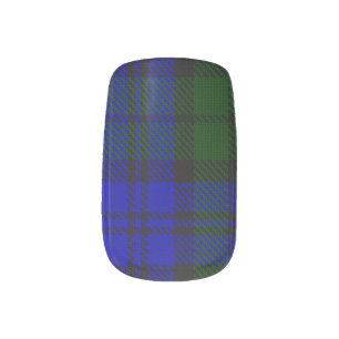 Plaid - Blue Green - Emo - Minx Nail Art Decals