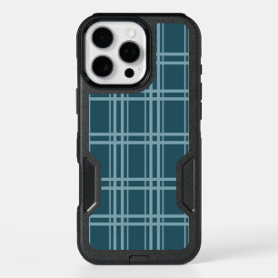 Plaid Blue iPhone 16 Pro Max Case