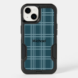 Plaid Blue OtterBox iPhone 14 Case
