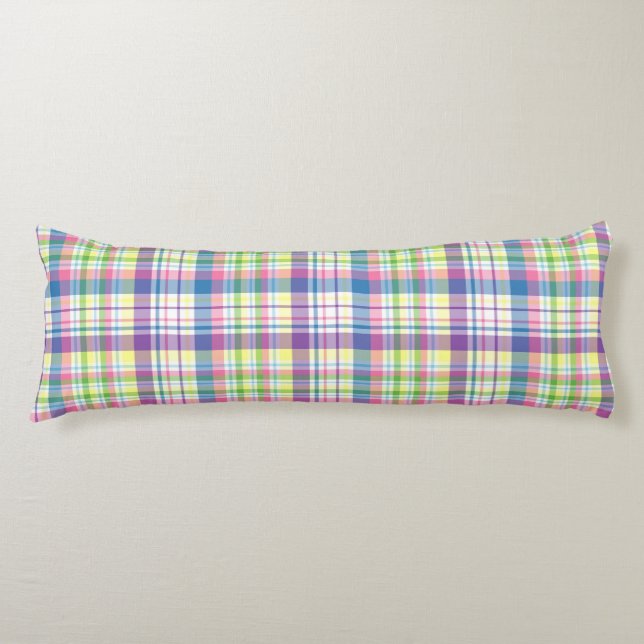 Plaid Body Pillow (Front)