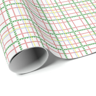 Plaid Bows Wrapping Paper