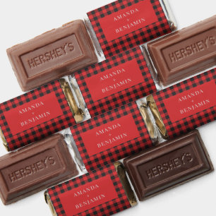 Plaid Buffalo Lumberjack Red Black Checkered Hershey's Miniatures