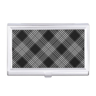 Plaid Business Card Holder