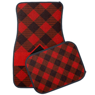 Plaid Car Floor Mat