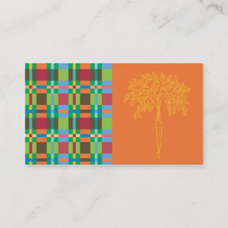 Plaid Carrots Bizcard Business Card
