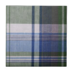 Plaid Ceramic Tile<br><div class="desc">Plaid Ceramic Tile. Add a wood frame!</div>