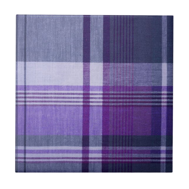 Plaid Ceramic Tile (Front)