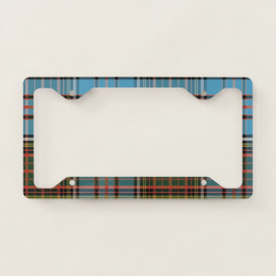 Plaid Check Anderson Rustic Tartan License Plate Frame