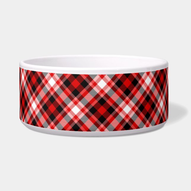 Plaid Checks Fabric Texture Pattern-68767 Bowl (Front)