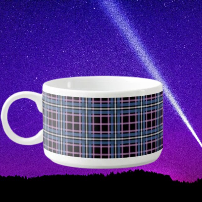 Plaid Chili Bowl – Blue & Lavender Checkered (Creator Uploaded)