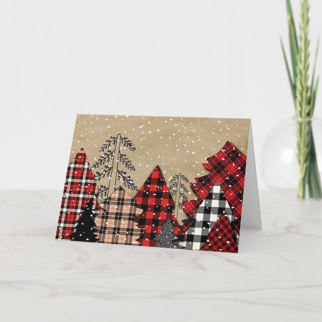 Plaid Christmas Card (Front)