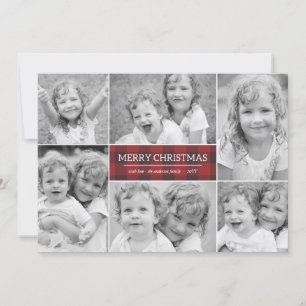 Plaid Christmas Holiday Photo Card