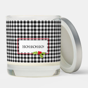 Plaid Christmas Holly Ho! Ho! Ho! Classic Holiday Scented Candle