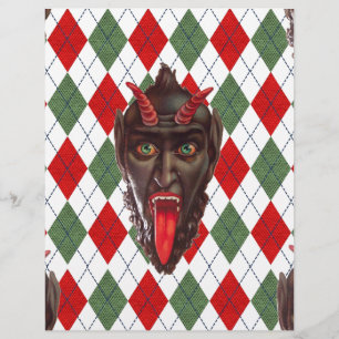 plaid christmas krampus