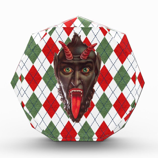 plaid christmas krampus award (Front)