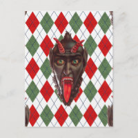 plaid christmas krampus