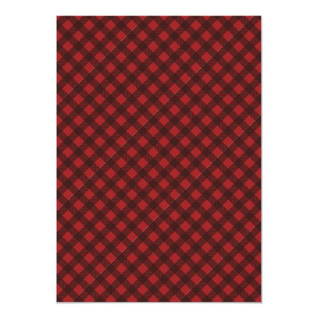 Plaid Christmas Party Holiday Invitation