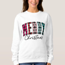 Plaid Christmas Sweatshirt | Women's Multi Color