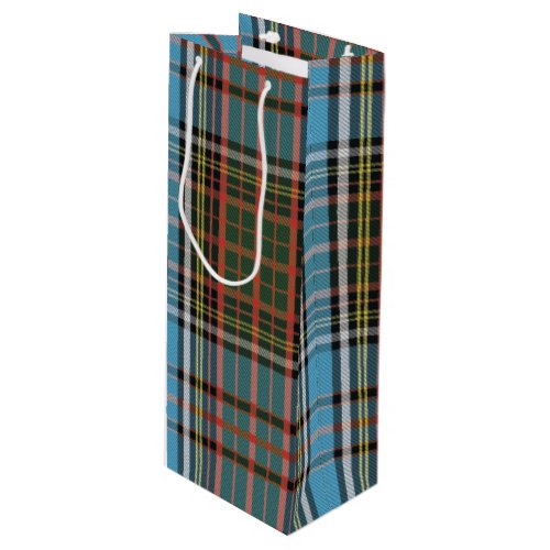 Plaid Christmas Tartan Clan Anderson Wine Gift Bag