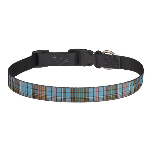 Plaid Clan Anderson Tartan Pattern Pet Collar (Front)