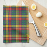 Plaid Clan Buchanan Tartan Red Yellow Green Check Kitchen Towel<br><div class="desc">Up your kitchen accessories game with this plaid Clan Buchanan tartan yellow red green check kitchen towel. It makes a great housewarming gift or just treat yourself. Match it with your new interior decor this season or combine this with our matching tote bag, floor mat, face mask, or throw pillow...</div>