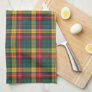 Plaid Clan Buchanan Tartan Red Yellow Green Check Kitchen Towel