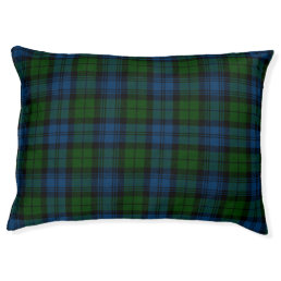 Plaid Clan Campbell Military Check Tartan Pet Bed