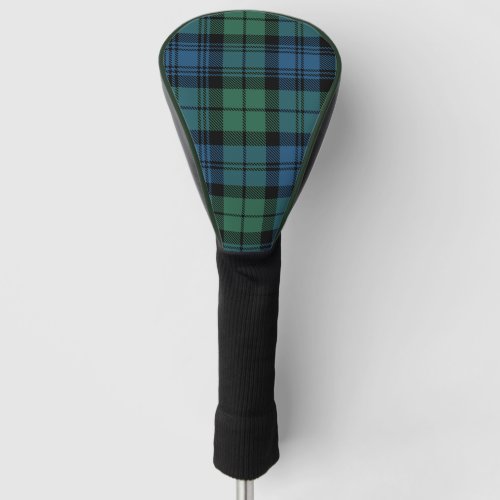 Plaid Clan Campbell Rustic Green Tartan Golf Head Cover