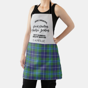 Plaid Clan Douglas Checkered Chef Tartan Apron