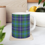 Plaid Clan Douglas Tartan Blue Green Check Coffee Mug<br><div class="desc">Classic coffee mug featuring the popular traditional clan Douglas Scottish plaid pattern. This classic elegant plaid pattern makes this hot chocolate cup an appreciated gift to every true coffee or tea lover on any special occasion or treat yourself</div>
