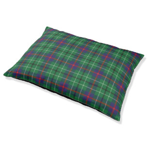 Plaid Clan Duncan Tartan Green Check Pet Bed