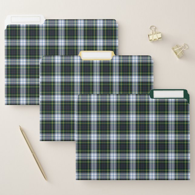 Plaid Clan Gordon Tartan Checkered File Folder (Set)