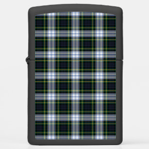 Plaid Clan Gordon Tartan Green White Check Zippo Lighter