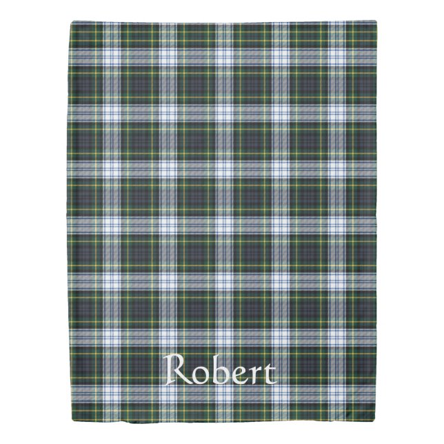Plaid Clan Gordon Tartan Rustic Grandson Duvet Cover (Front)
