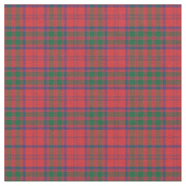 Grant Tartan Print Fabric | Zazzle