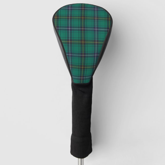 Plaid Clan Henderson Green Check Tartan Golf Head Golf Head Cover (Front)