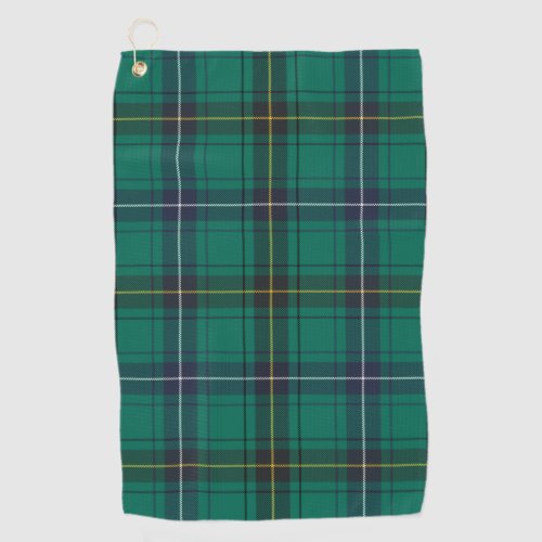 Plaid Clan Henderson Green Check Tartan Golf Towel