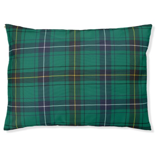 Plaid Clan Henderson Green Check Tartan Pet Bed