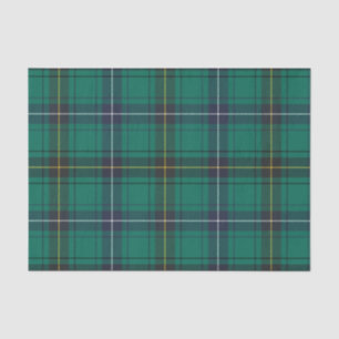 Plaid Clan Henderson Green Check Tartan Tissue Paper