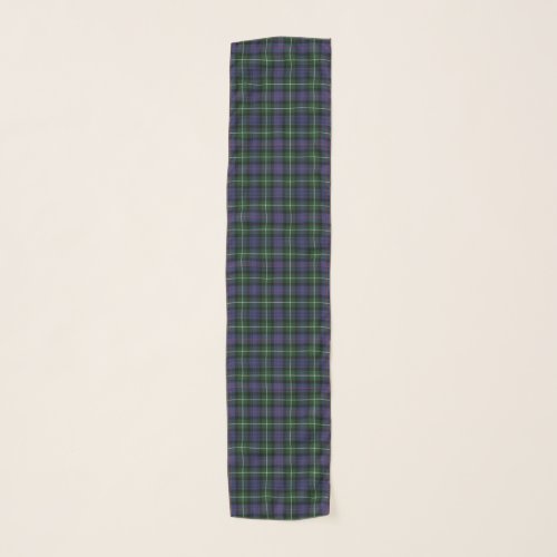 Plaid Clan MacKenzie Green Purple Tartan Scarf