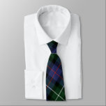 Plaid Clan MacKenzie Purple Black Check Tartan Neck Tie<br><div class="desc">Add a classic and traditional touch to your accessories with this plaid Clan MacKenzie tartan green purple check tie. Makes a great gift or as a treat to yourself. Match this tie with your latest wardrobe while maintaining a great family tradition Combine your new tie with our matching golf head...</div>