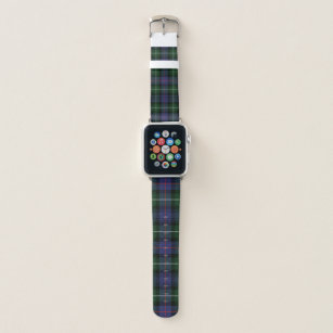 Plaid Clan MacKenzie Purple Green Checkered Tartan Apple Watch Band