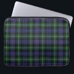 Plaid Clan MacKenzie Purple Green Gray Tartan Laptop Sleeve<br><div class="desc">Classic Clan MacKenzie tartan green, purple, and dark gray check design laptop sleeve for anyone who loves classic and elegant cover for their treasured accessories. Perfect gift for family, dad, husband or other special gift giving occasions to give their laptop somewhere comfy to lay down. These laptop sleeves are available...</div>