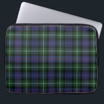 Plaid Clan MacKenzie Purple Green Gray Tartan Laptop Sleeve<br><div class="desc">Classic Clan MacKenzie tartan green, purple, and dark gray check design laptop sleeve for anyone who loves classic and elegant cover for their treasured accessories. Perfect gift for family, dad, husband or other special gift giving occasions to give their laptop somewhere comfy to lay down. These laptop sleeves are available...</div>