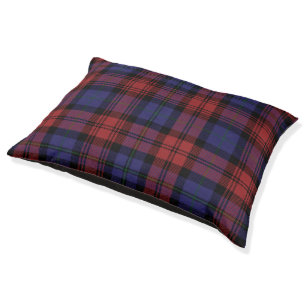 Plaid Clan MacLachlan Purple Check Tartan Pet Bed