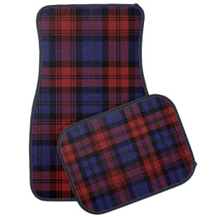 Plaid Clan MacLachlan Red Purple Check Tartan Car Floor Mat