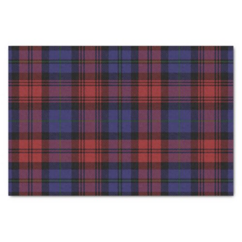 Plaid Clan MacLachlan Red Purple Check Tartan Tissue Paper