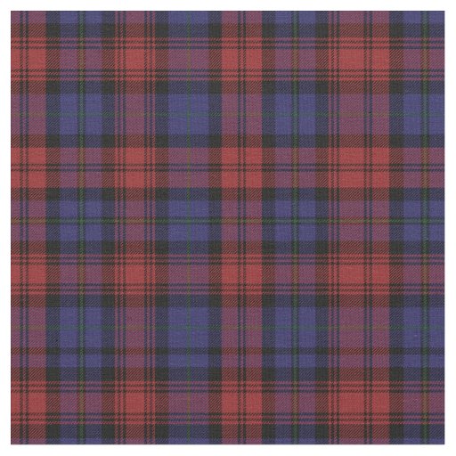Plaid Clan MacLachlan Tartan Purple Black Check Fabric