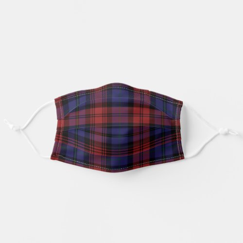 Plaid Clan MacLachlan Tartan Purple Red Check Adult Cloth Face Mask