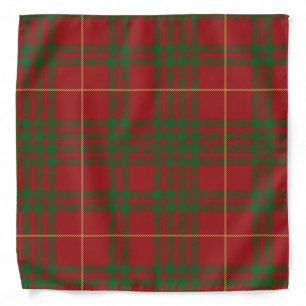 Plaid Clan Red Classic Rustic Tartan Bandana
